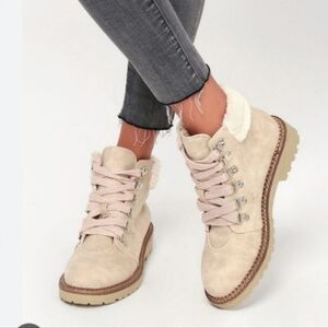 DIRTY LAUNDRY Cristal Suede Combat Ankle Boots SIZE 8 NWOT